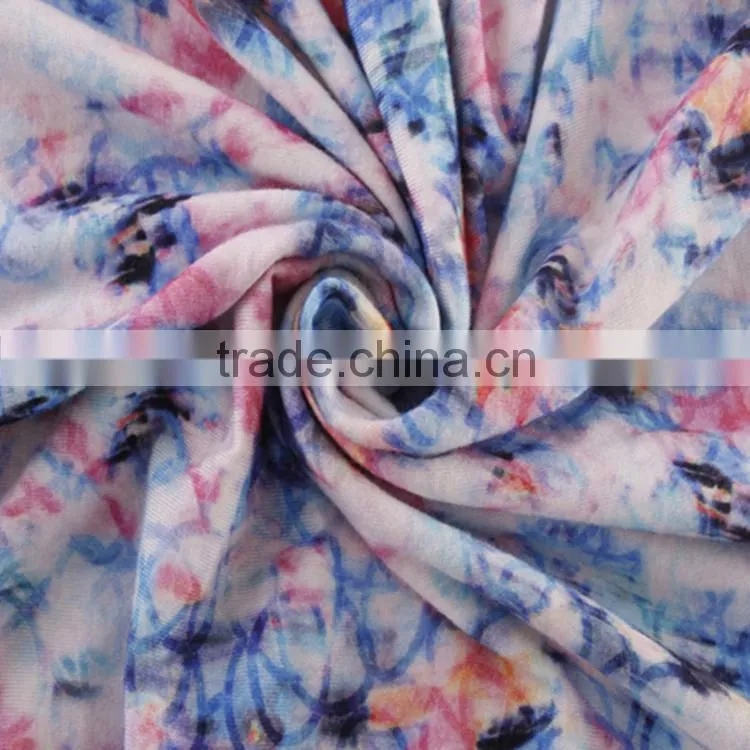 Printed women textile fabric 100% cotton dress fabric