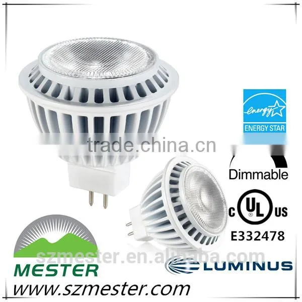 Energy star CRI80 12V Mr16 5w UL GU5.3 COB LED Spotlight