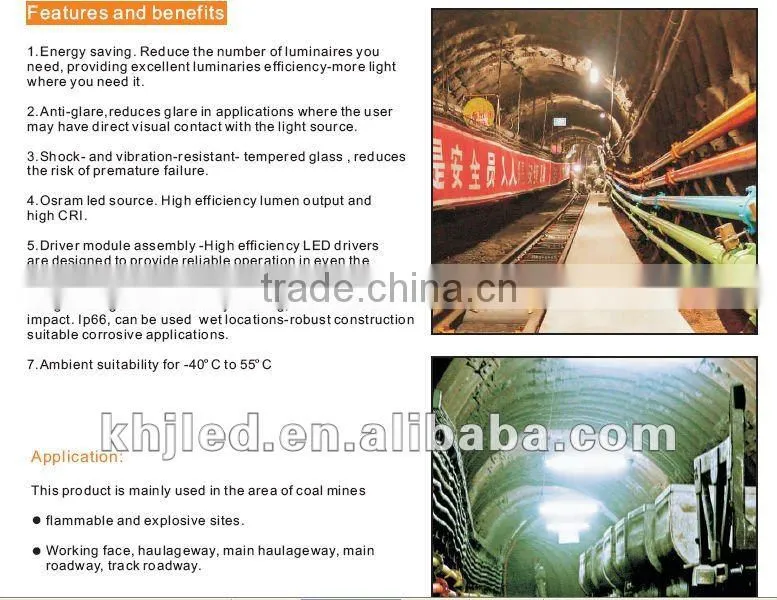 IP66 explosion proof led tunnel light