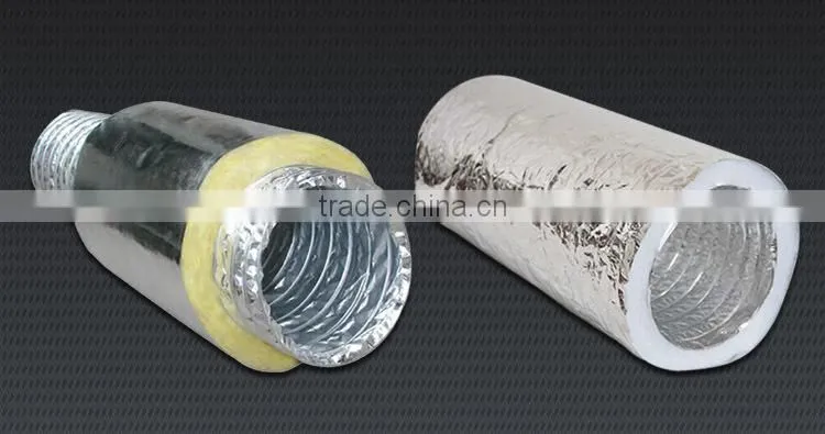 16~48KG/M3 air conditioning rectangular aluminium insulation flexible duct