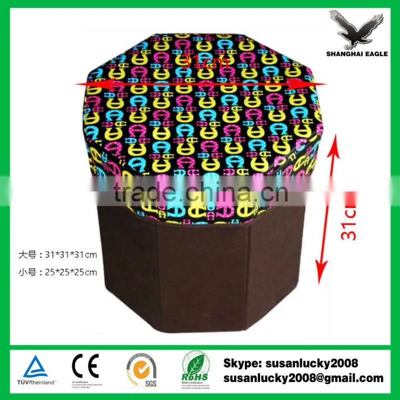 Home Colorful Multi-function Storage Stool with Logo Printed (diectly from factory)