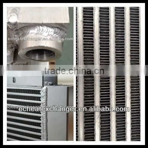 side by side combi heat exchanger for compressor