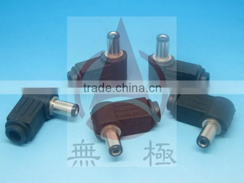 dc electrical plugs and sockets 90 degree 5.5*2.1*26mm