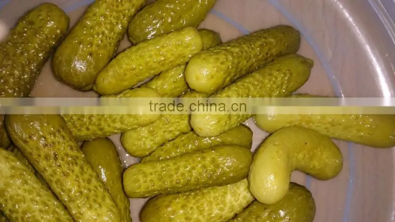 cornichons in barrel