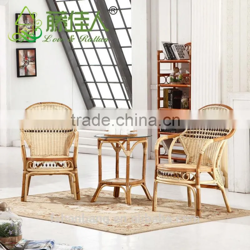 Fashion Outdoor Leisure Cane Coffee Shop Swivel Chair