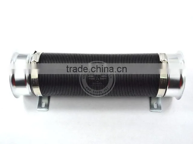 Flexible heat resistant hose, flexible exhaust pipe with flange