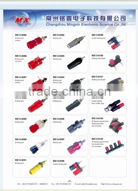 China Supplier High Quality Copper Banana Plugs, Custom Banana Plug connector
