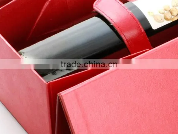 Superior Leather Wine box Single Bottle Wine Case