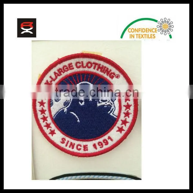 Embroidered woven patch for world cup jersey