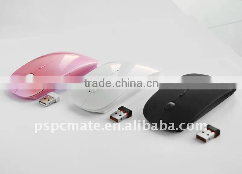 Black rubber finish Flat and hot-selling 2.4G wireless mouse for laptop