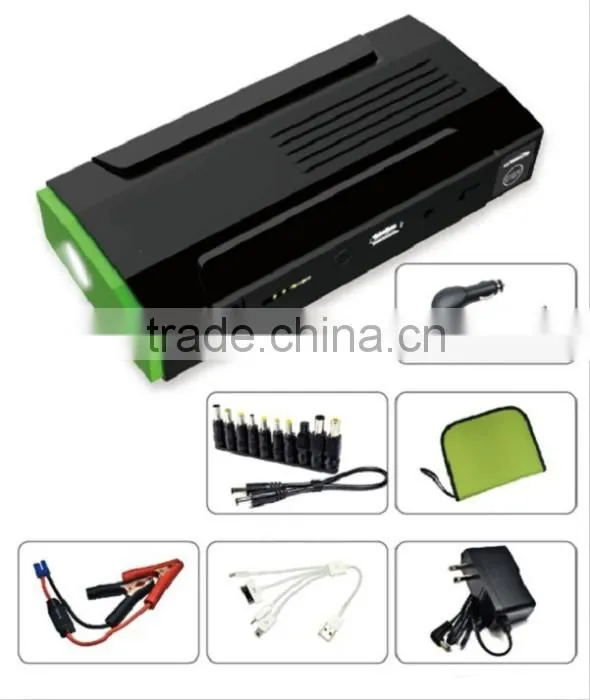 AC 14000mAh high power battery. Support fast charging, low self discharge battery jump starter