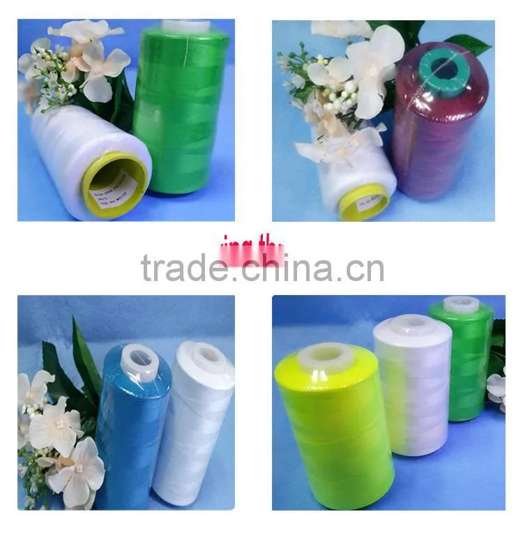 100 % spun polyester Sewing Thread for Sewing Handbags and socks manufacturer with cheap price