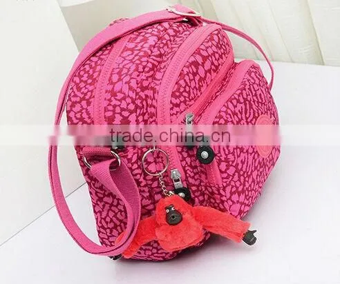 wholesale pink cottton fancy cotton shoulder bags with multi pockets