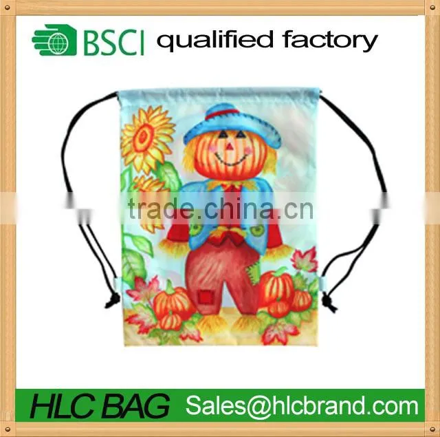 recyclable nylon polyester drawstring bag with cape HL-PB044