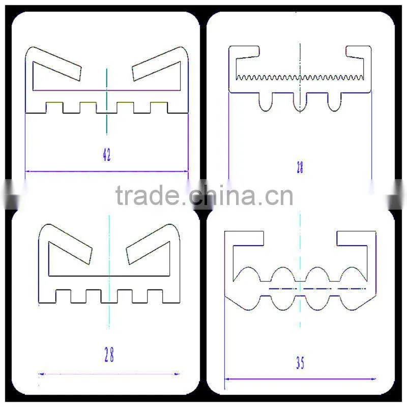 EPDM Rubber profile for Pipe clamps