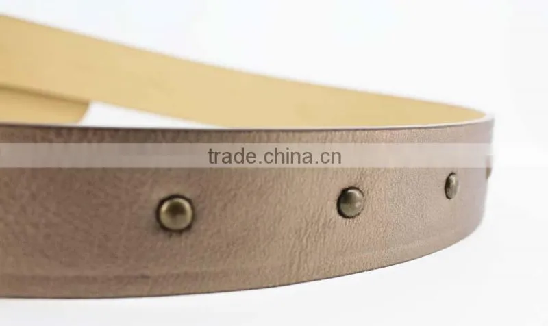 2015 Vintage Style women's fashion PU brand belt with rhinestone square shape buckle