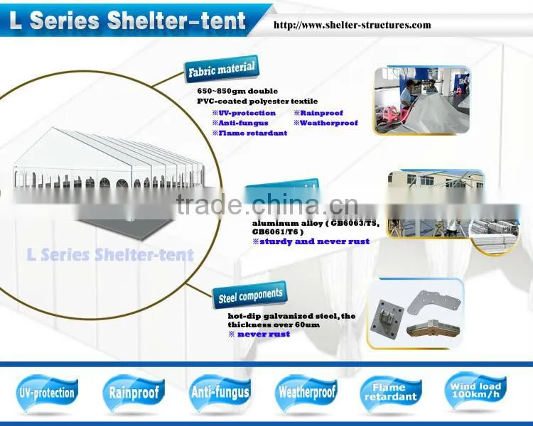 Factory outdoor event marquee ABS solid wall