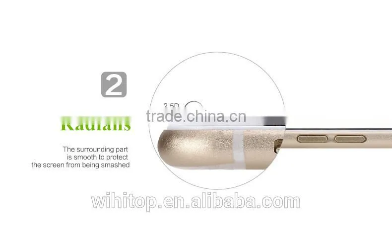 Factory Price 0.26MM 9H Round Edge for iPhone 6 Mobile Phone Tempered Glass Screen Protector