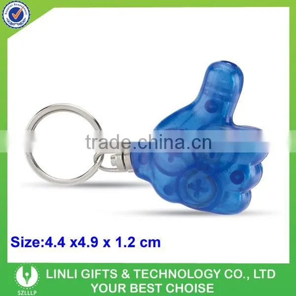 Promotional gift plastic mini thumb led key light