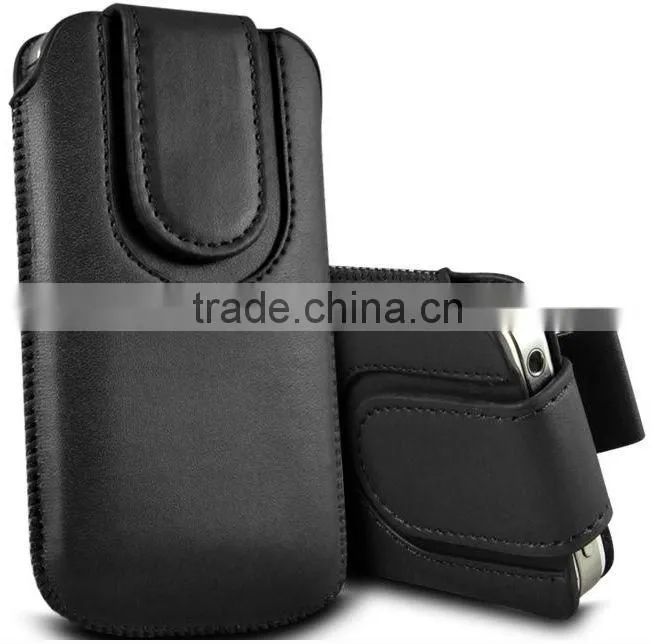 manet pull tab leather pouch