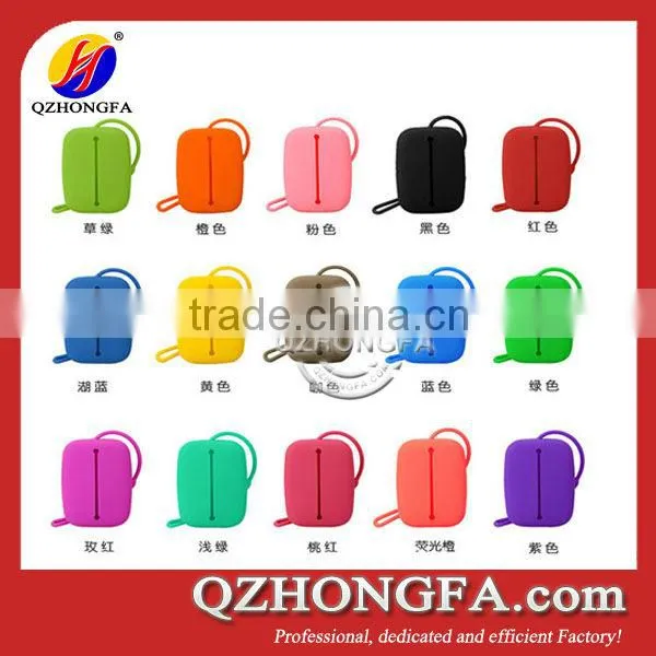 Hot selling fashion silicone key case cover wallet with strap/silicone car case/