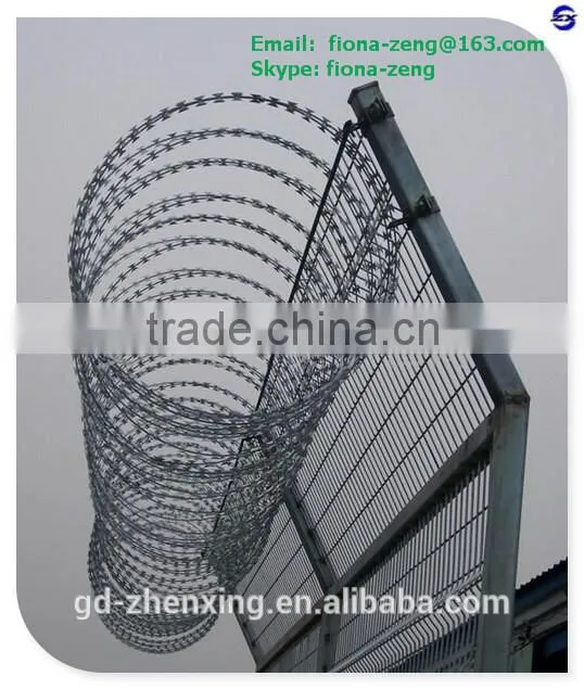 Guangzhou barbed wire mesh and fencing material for frontier border manufacturer