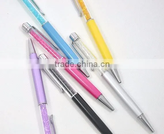 Your own logo custom printed crystal pen