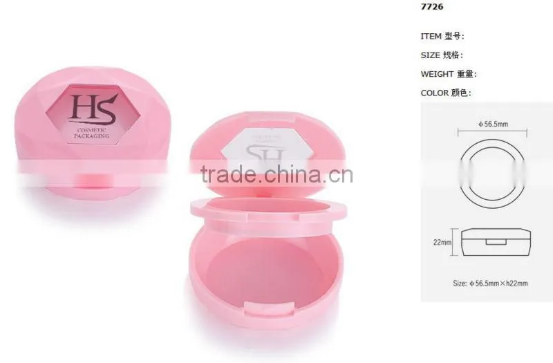 face powder cake plastic case