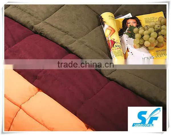 colorful pongee polyester hometextile micro fiber quilt hotel alternative print flower style comforter shell