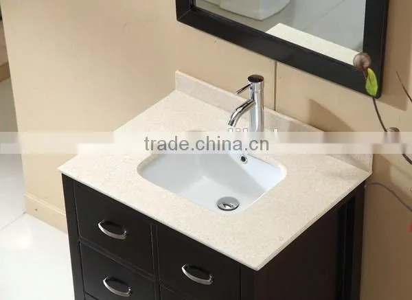Modern Classic Design Bathroom Furniture Single basin Cabinet Oak wood Wash Basin Vanity No.3201A