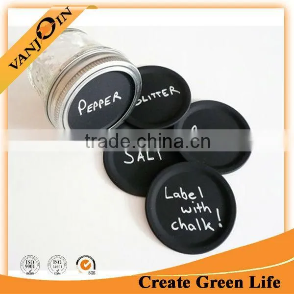 Mason Glass Jar Chalkboard Lid