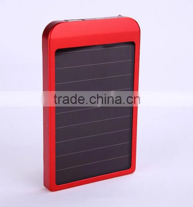 2600mah High Capacity Portable solar Rechargeable USB Power Bank External Battery Charger Pack for cellphone