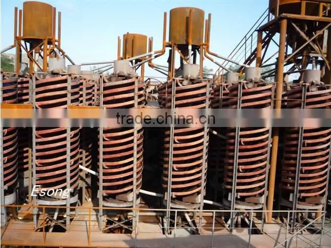 Gravity separator machine sprial chute