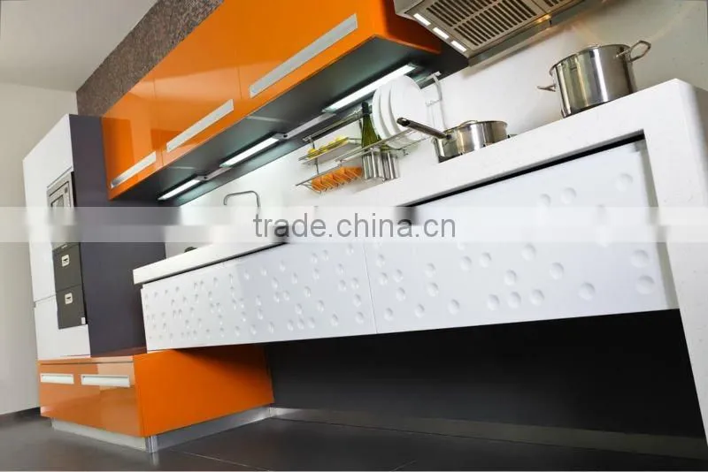 Mixed style modern lacquer kitchen cabinet