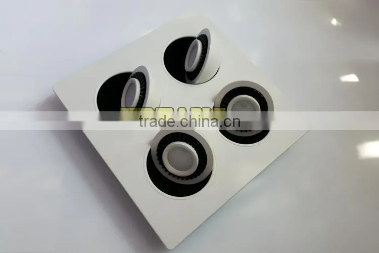 Recessed square 20w led adjustable cob downlight