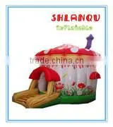 Popular inflatable children bounce house with slide inside/new design bounce house