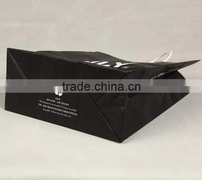 ONLY kraft paper handbag with twisted rope handle recyclable shopping paper bag for handbags and gifts