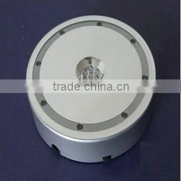 Cube black plastic LED light base with power adaptor for crystals