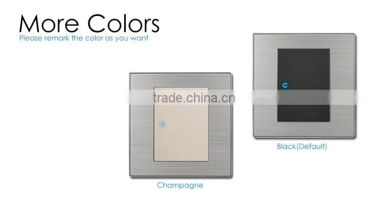 2015 China Hot Sale Wholesaler Wallpad Luxury Wall Light Switch Panel Network Computer COM Socket