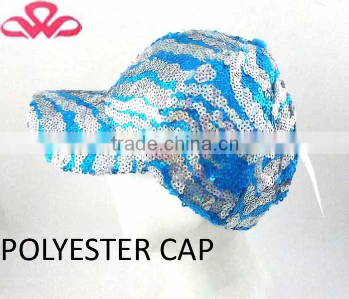 WL-146 100%Polyester applique white beads sparkle caps novelties from china