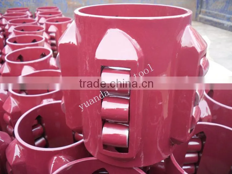 casing roller centralizer for cementing well