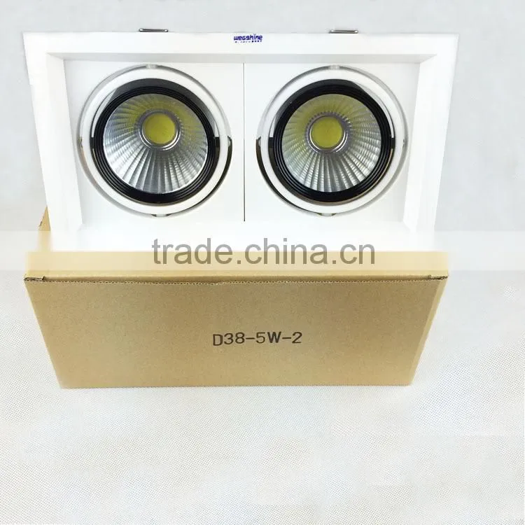 wild bean angle most powerful COB LED grille light bean port lamp 18w*2 wholesale