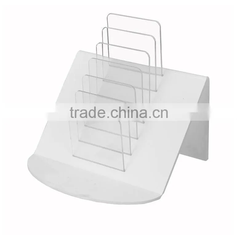 innovative design 7 slots acrylic card holder,acrylic leaflet holder,acrylic brochure holder