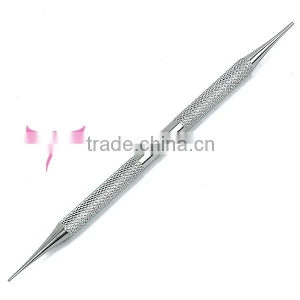 Double use metal nail dotting pen made with stainless steel share cheap price