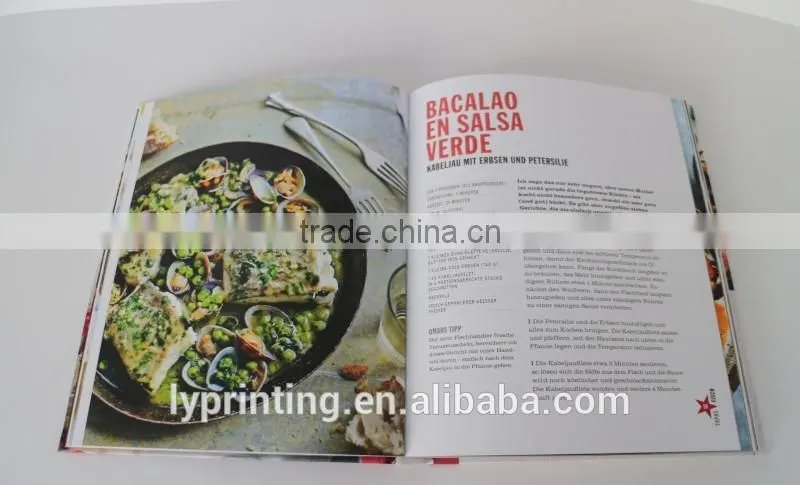 Printing High Quality Hard Cover Cookbook Books for Sale