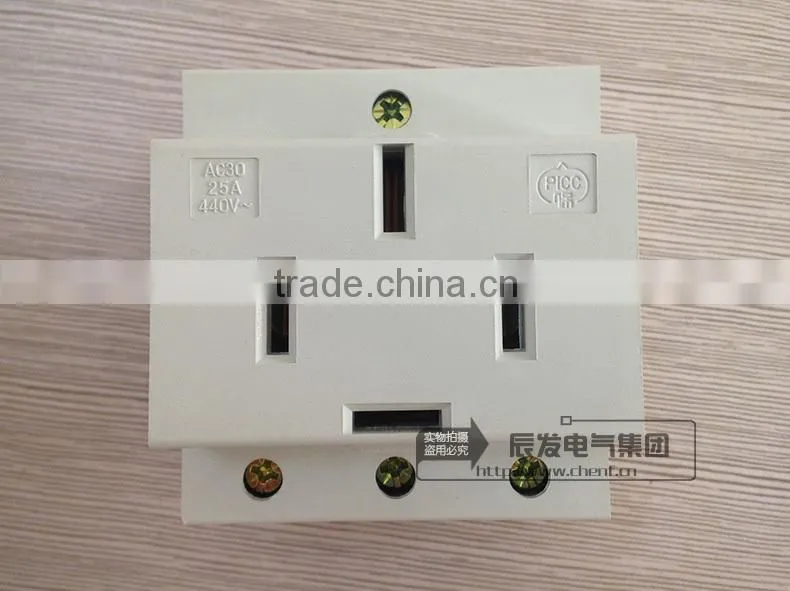hight quality chenf AC30 module sockets Digital 25A three-phase four-wire 440v voltage socket