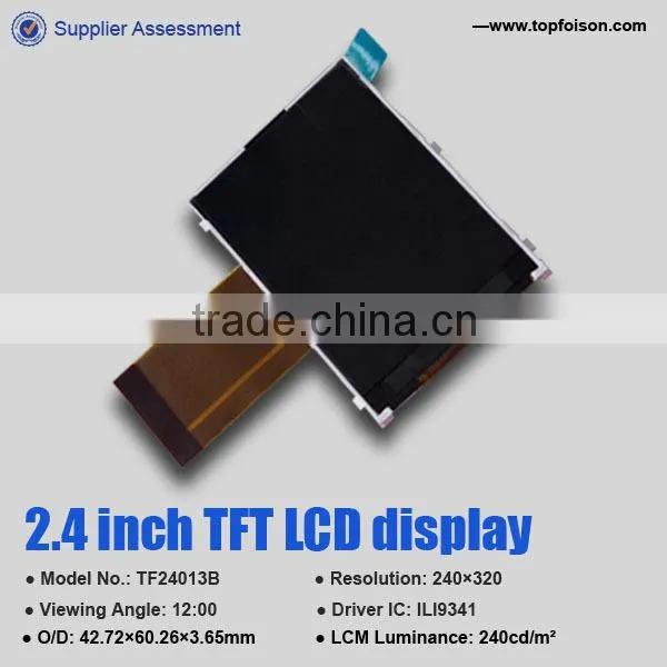QVGA 2.4 inch tft lcd screen wholesale with resistive touch panel for smart phone --- TF24013B