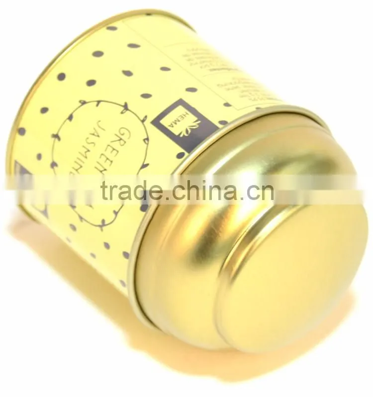 Small tea tin boxes with inner lid and special cover