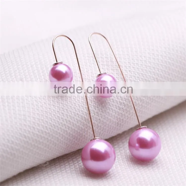 manufacturer double pearl latest design of pearl earring