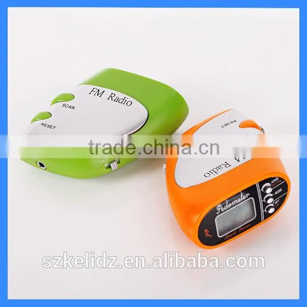 Multiple Radio Pedometer with Stopwatch